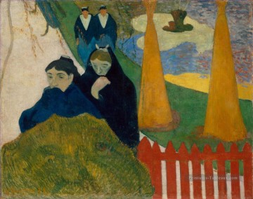 Les femmes d’Arles dans le jardin public le Mistral postimpressionnisme Paul Gauguin Peinture à l'huile